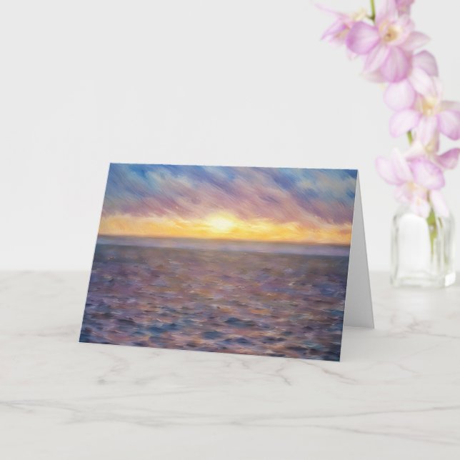 Tarjeta de notas de arte estilo Pastel de Aceite d (Orquídea)