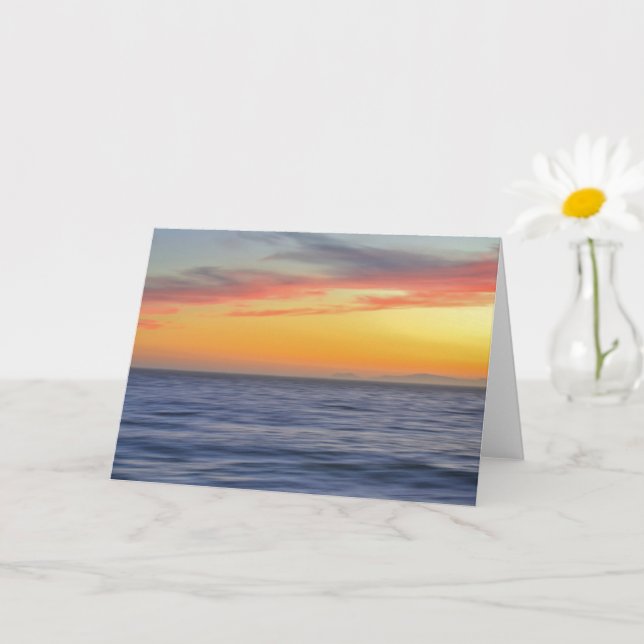 Tarjeta de notas de arte Ocean at Sunset Motion (Planta pequeña)
