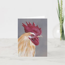 Tarjeta de notas de arte para aves de corral de Fl