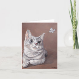 Tarjeta de notas de arte para gatos de Maggie Kitt