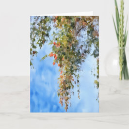 Tarjeta de notas de arte sobre la naturaleza de lo