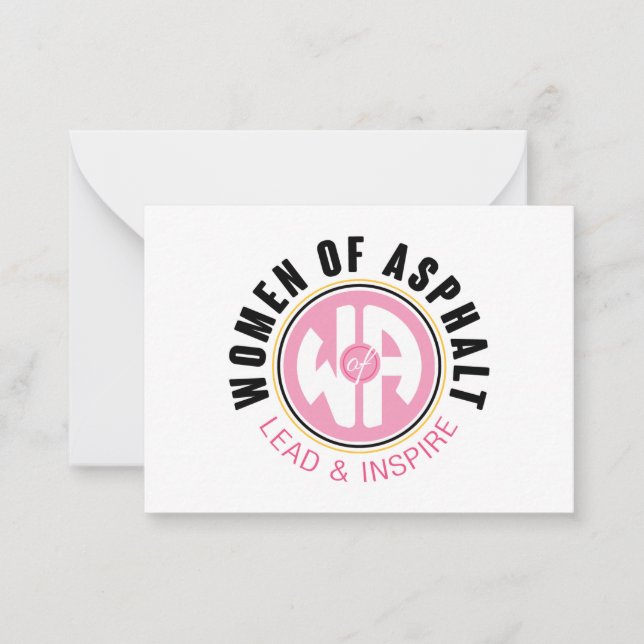 Tarjeta de notas de asfalto para mujeres (Anverso)