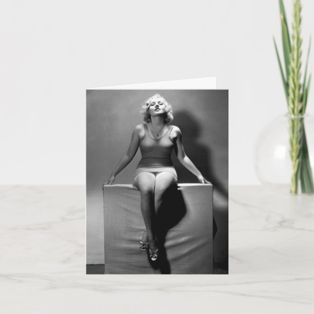 Tarjeta de notas de belleza de baño de época (Anverso)