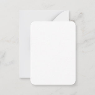 Tarjeta de notas de esquina redondeada de 3,5" x 2