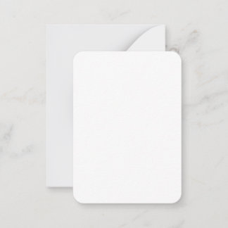Tarjeta de notas de esquina redondeada de 3,5" x 2