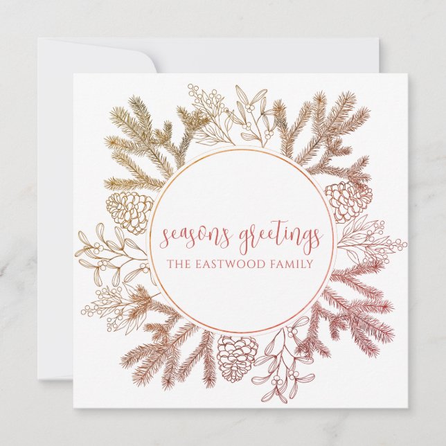 Tarjeta de notas de felicitación de temporada pers (Anverso)