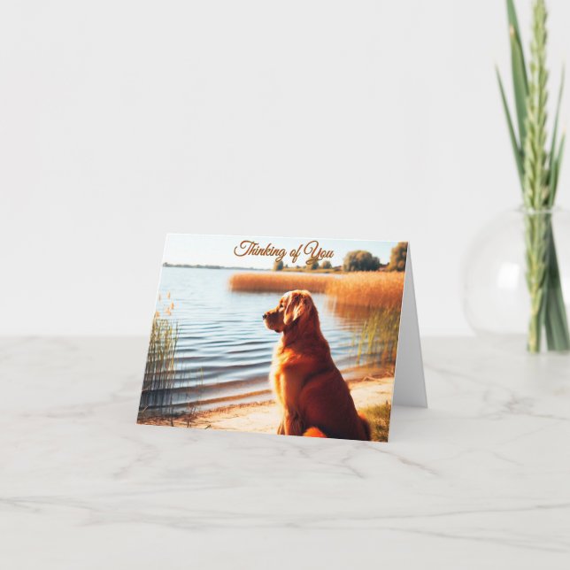 Tarjeta de notas de Golden Retriever (Anverso)