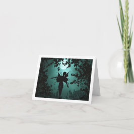 tarjeta de notas de hadas encantadora