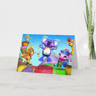 Tarjeta de notas de las pequeñas gotas de lluvia