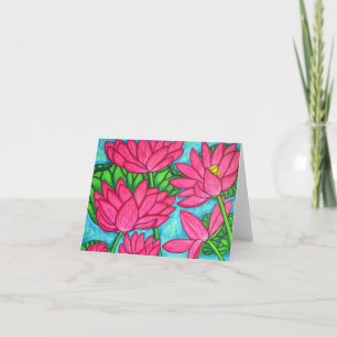 Tarjeta de notas de Lotus Bliss