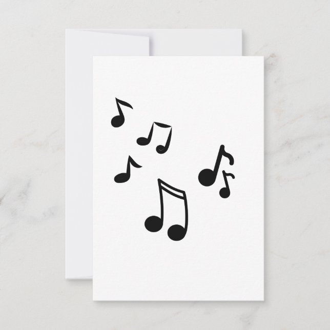 tarjeta de notas de música (Anverso)