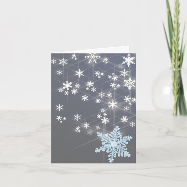 Tarjeta de notas de Navidades nocturnos Snowowley (Anverso)