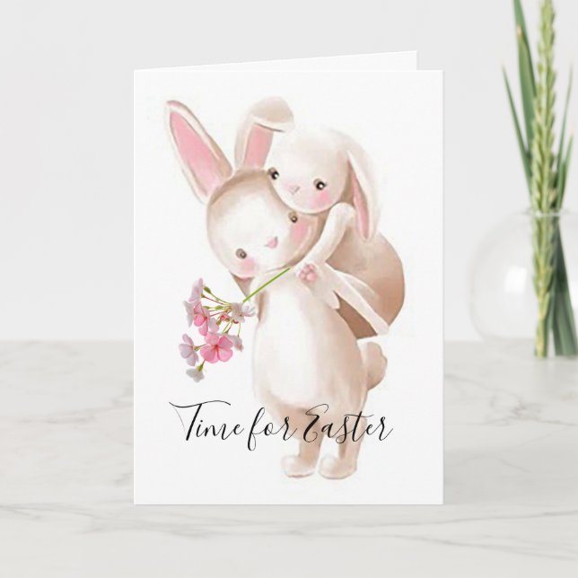 Tarjeta de notas de Pascua "Time for Easter" (Anverso)