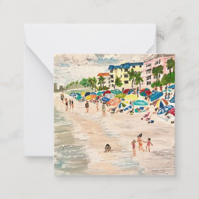Tarjeta de notas de pintura de Florida "Fort Myer' (Anverso)