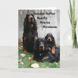 Tarjeta de notas de pintura de Gordon Setter Gener