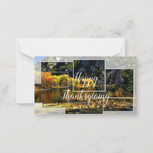 tarjeta de notas de salutaciones de otoño