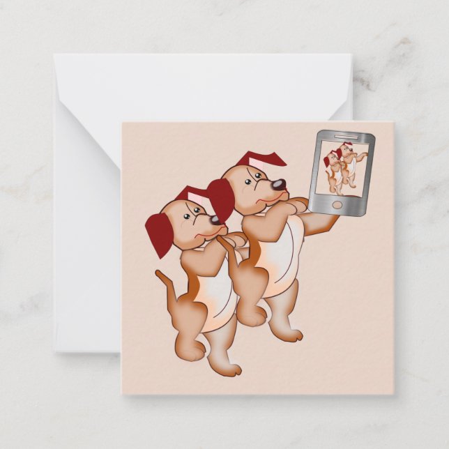 Tarjeta de notas de Selfie Buddies (Anverso)