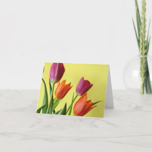 Tarjeta de notas de Tulipanes