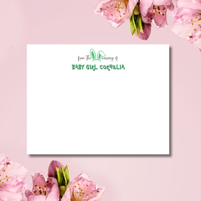 Tarjeta de notas de vivero de orejas de conejo ver (Subido por el creador)