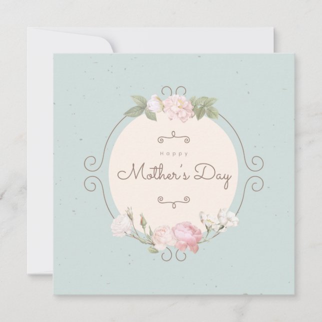 Tarjeta de notas del Día de la Madre (Anverso)