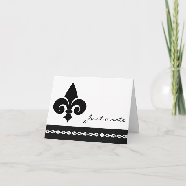 Tarjeta de notas Fleur De Lis (Anverso)