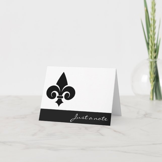 Tarjeta de notas Fleur De Lis (Anverso)