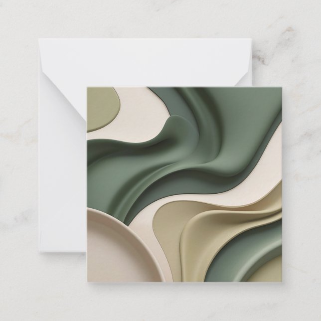 Tarjeta de notas multipropósito en un gráfico eleg (Anverso)