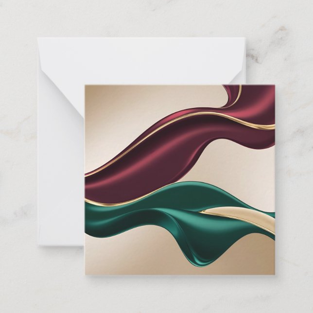 Tarjeta de notas multiusos con gráfico elegante (Anverso)