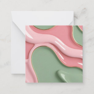 Tarjeta de notas multiusos con gráfico elegante