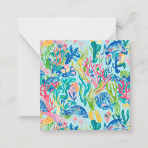 Tarjeta de notas multiusos con gráfico elegante