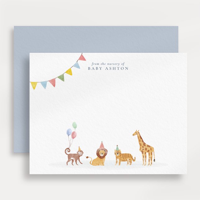 Tarjeta de notas para guardería de Animales salvaj (Subido por el creador)