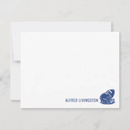 Tarjeta de notas personalizada de rugby Papelería
