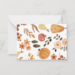 Tarjeta de notas Tintes de Otoño