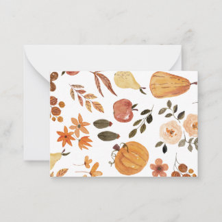 Tarjeta de notas Tintes de Otoño