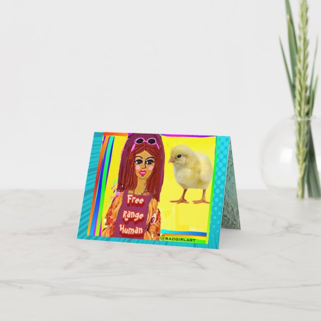 tarjeta de NOTECARD-Humano de granja (Anverso)