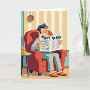 Tarjeta de noticias relajantes del Día del Padre