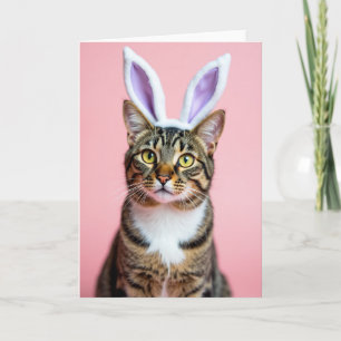Tarjeta de Novedad de Gato con Orejas