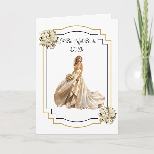 Tarjeta de novia a ser Boda (Anverso)