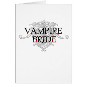 Tarjeta de novia de vampiro