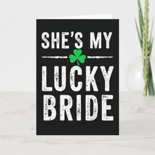 Tarjeta de Novia Suerte Shamrock