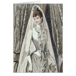 Tarjeta de novia victoriana