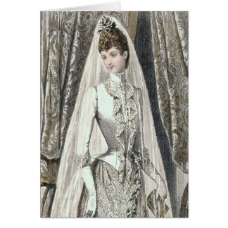 Tarjeta de novia victoriana