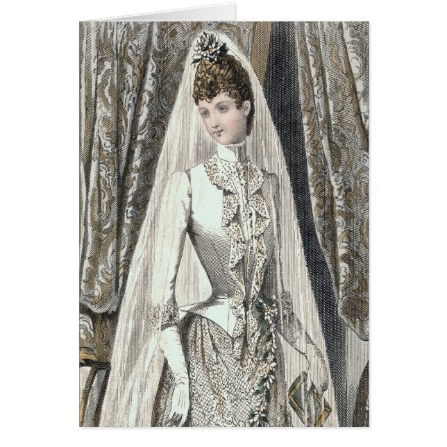 Tarjeta de novia victoriana (Frente)