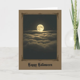 Tarjeta de Nubes Feliz Halloween