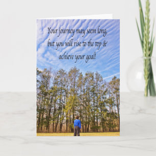 Tarjeta de Nubes Inspiradoras para Lograr tus Meta