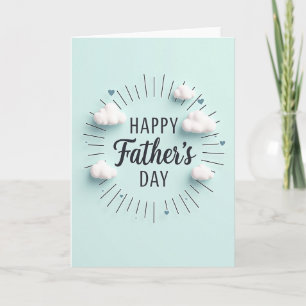 Tarjeta de Nubes que Estallan del Día del Padre