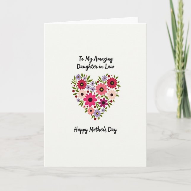 Tarjeta de Nuera Floral (Anverso)