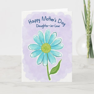Tarjeta de Nuera Floral Rayada