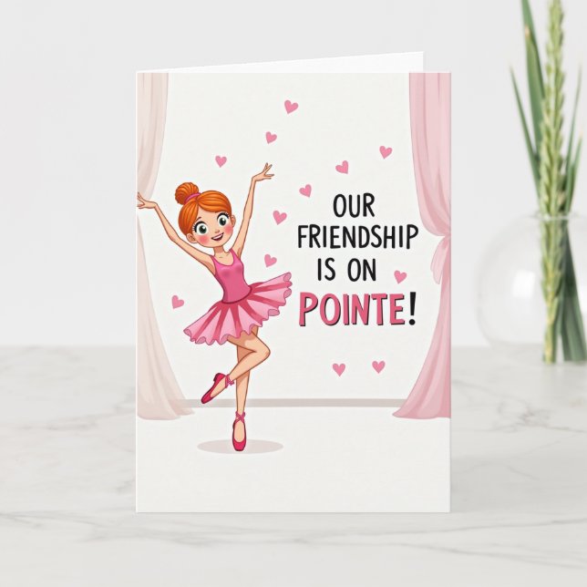 Tarjeta de Nuestra Amistad en Puntas (Anverso)