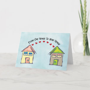 Tarjeta De nuestra casa a tu casa Enviando amor